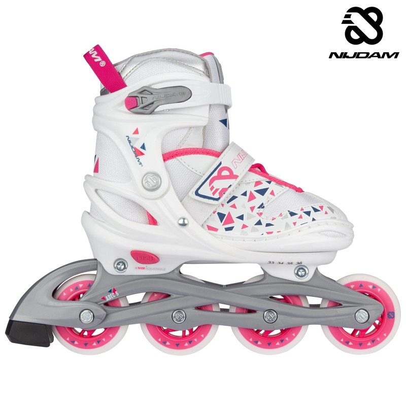 Inline Skates Ρυθμιζόμενα "White Wedge" Nijdam