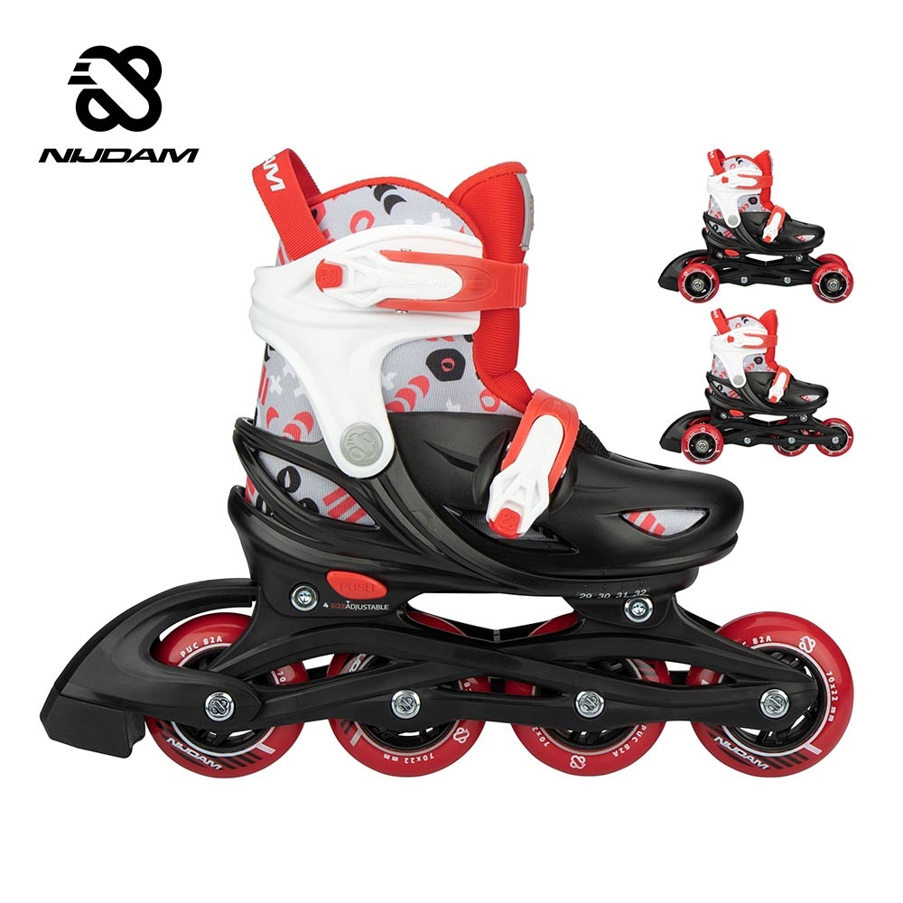 Inline Skates Ρυθμιζόμενα 3‑σε‑1 "Street Shift" Nijdam