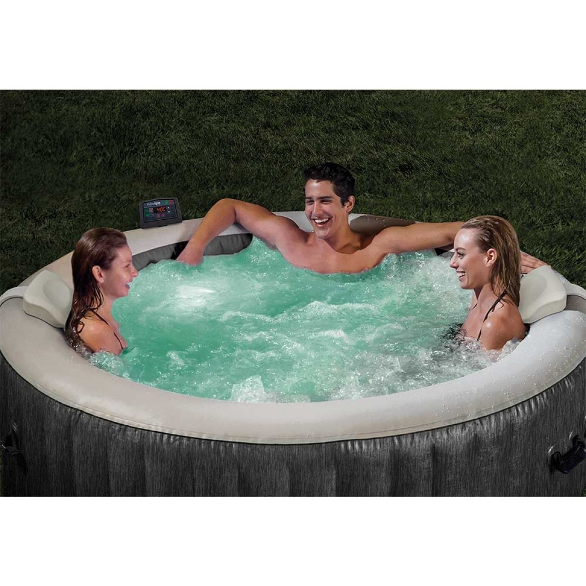 Φουσκωτό Υδρομασάζ Greywood Deluxe Bubble Massage (6 ατόμων) 28442 Intex