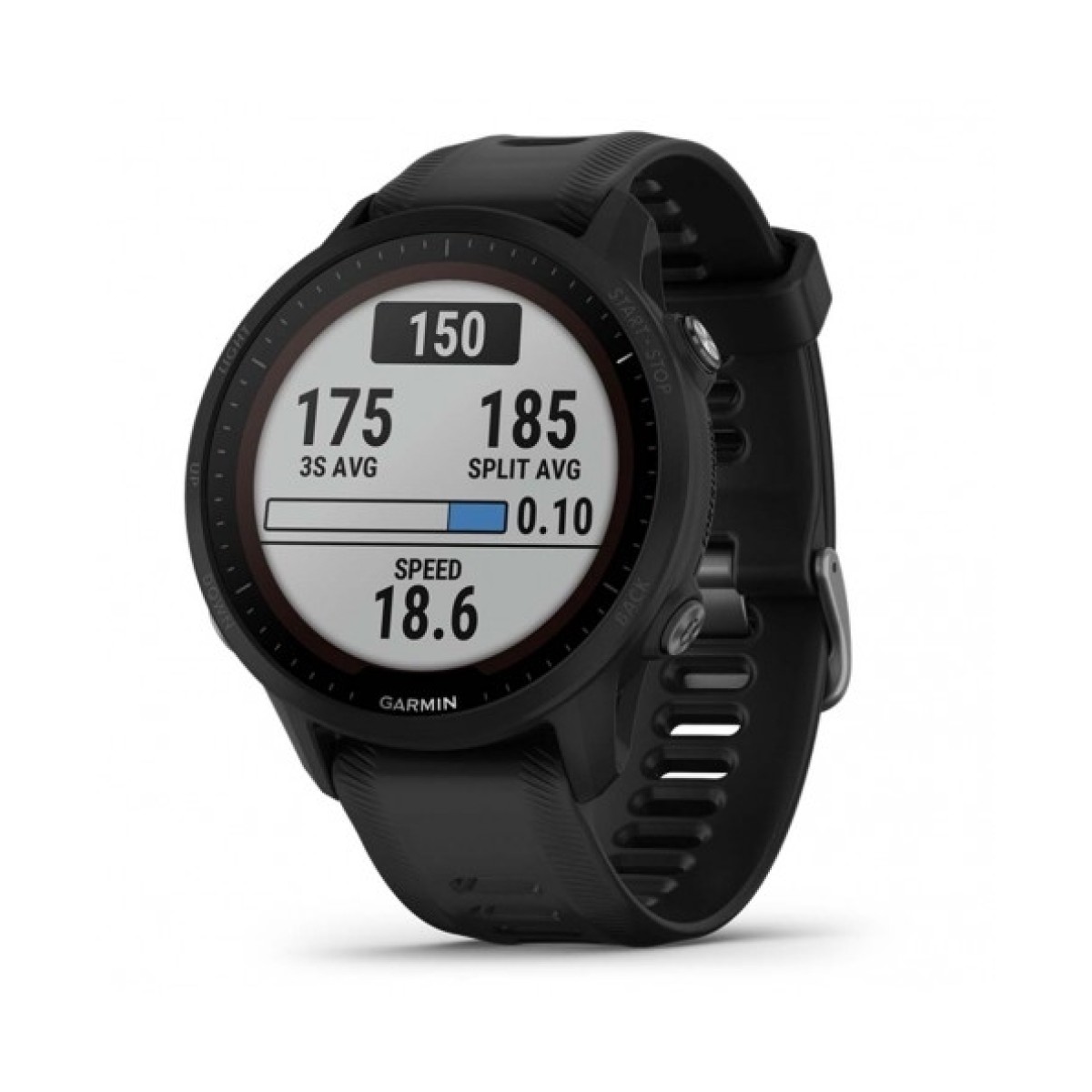 Garmin Forerunner 955 Solar Black Silicone Strap GA-010-02638-20