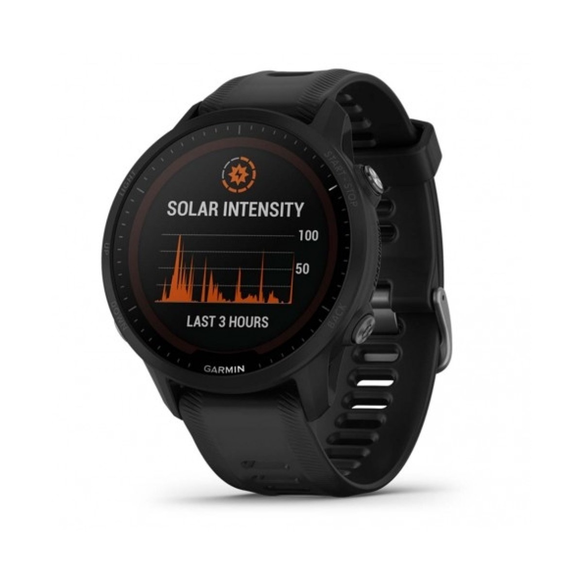 Garmin Forerunner 955 Solar Black Silicone Strap GA-010-02638-20