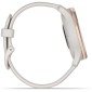 GARMIN Vivomove Trend Peach Gold Stainless Steel Bezel with White Cream Case and Silicone Band GA-010-02665-01