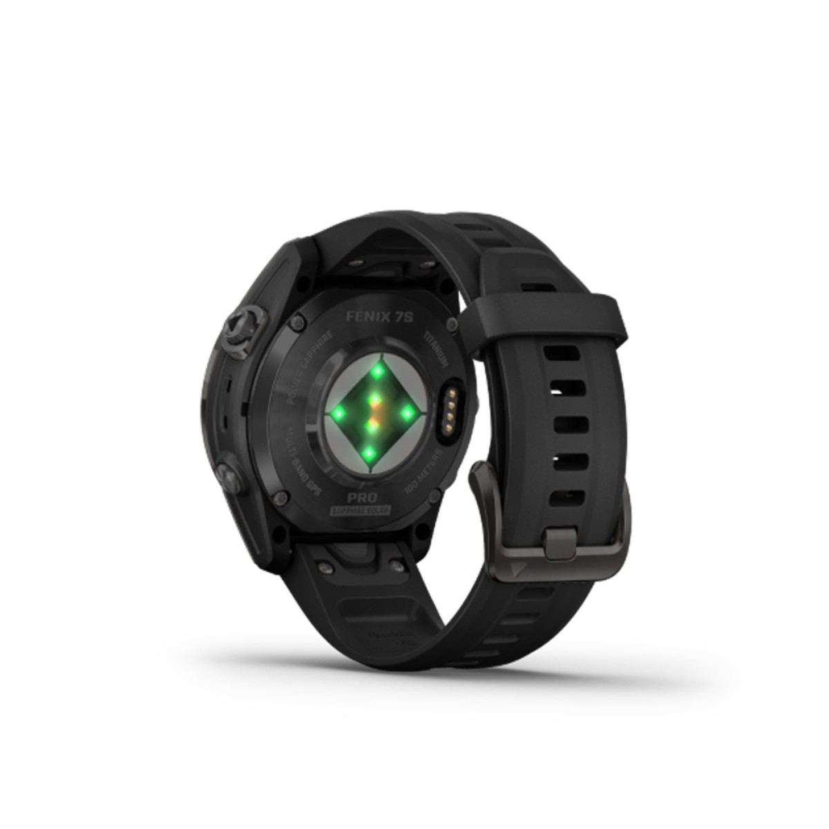 GARMIN Fenix 7S Pro Sapphire Solar Titanium Carbon Gray DLC with Black GA-010-02776-11