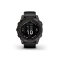 GARMIN Fenix 7 Pro Sapphire Solar Titanium Carbon Gray DLC with Black GA-010-02777-11