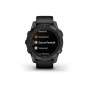 GARMIN Fenix 7 Pro Sapphire Solar Titanium Carbon Gray DLC with Black GA-010-02777-11
