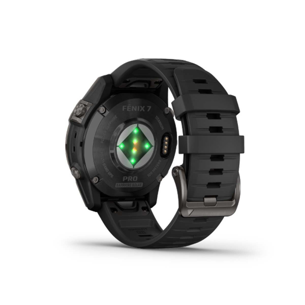 GARMIN Fenix 7 Pro Sapphire Solar Titanium Carbon Gray DLC with Black GA-010-02777-11