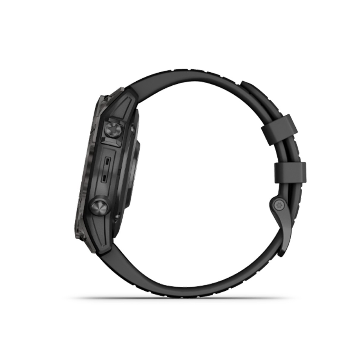 GARMIN Fenix 7 Pro Sapphire Solar Titanium Carbon Gray DLC with Black GA-010-02777-11