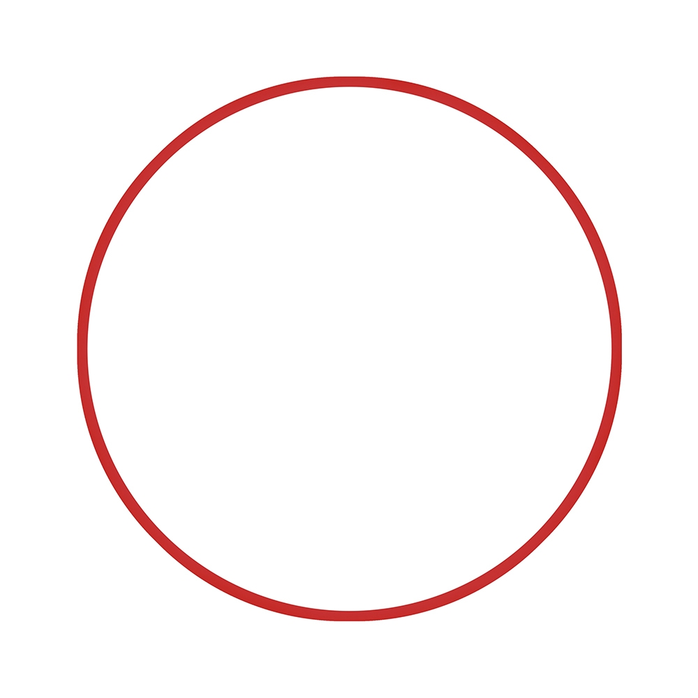 Χούλα-Χουπ HQ 70cm - Φ19mm - 280gr, Κόκκινο 98809 AMILA