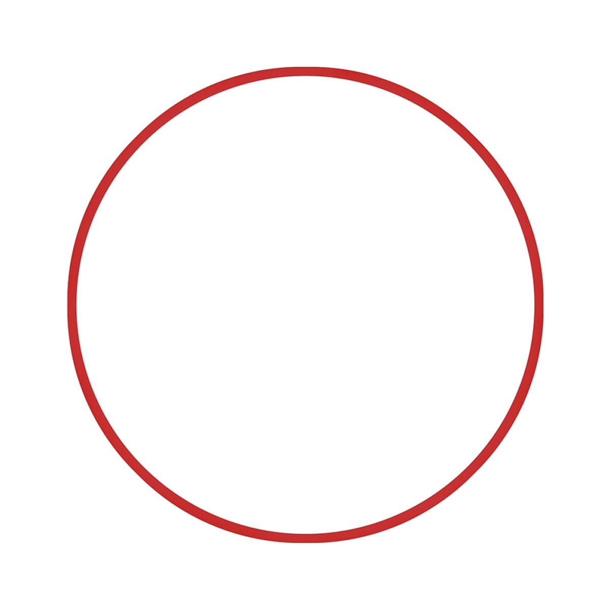 Χούλα-Χουπ HQ 70cm - Φ19mm - 280gr, Κόκκινο 98809 AMILA