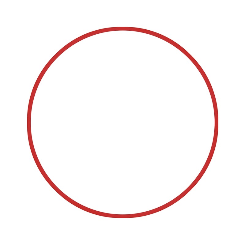 Χούλα-Χουπ HQ 70cm - Φ19mm - 280gr, Κόκκινο 98809 AMILA