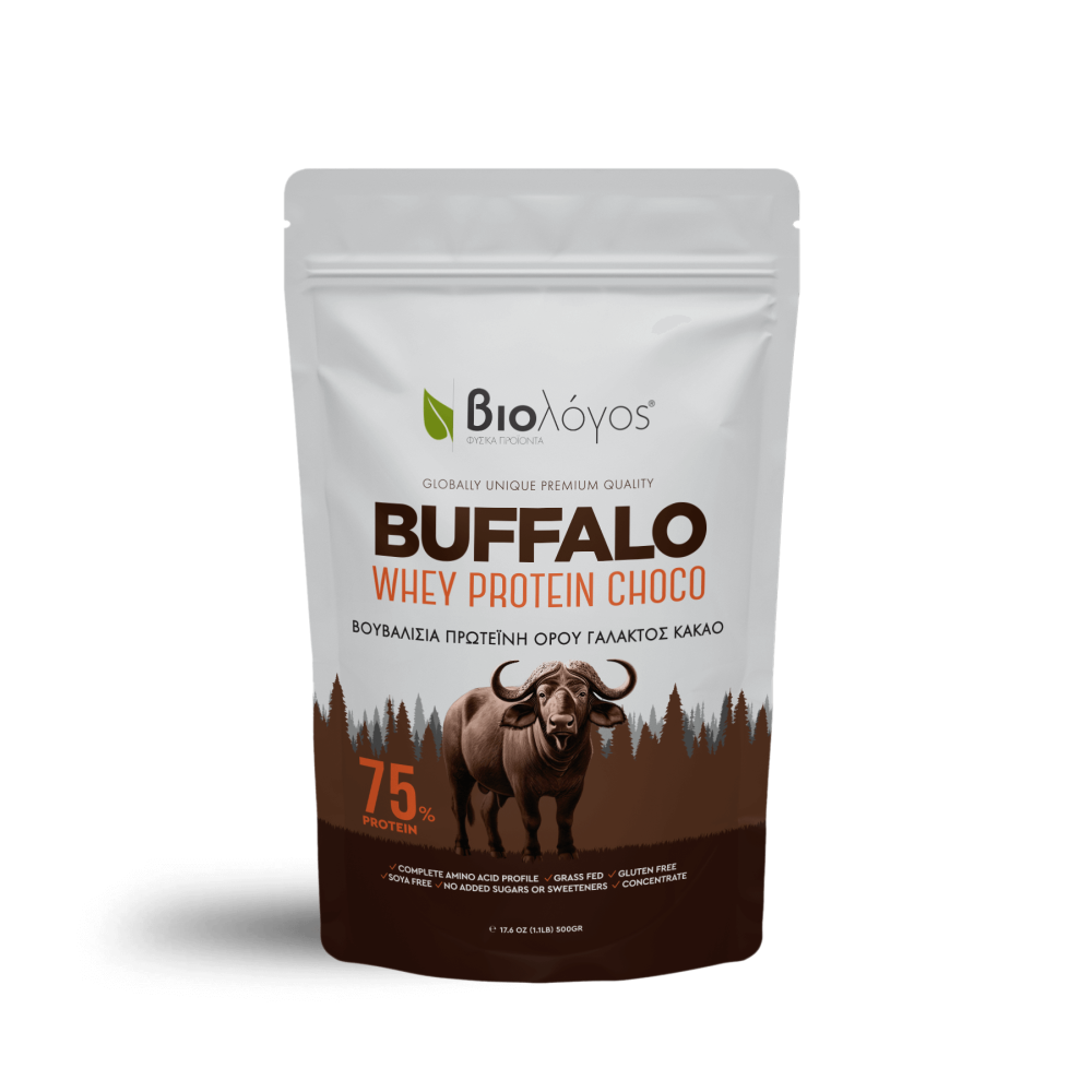Βιολογική Βουβαλίσια Πρωτεΐνη Buffalo Whey Choco 500g Βιολόγος