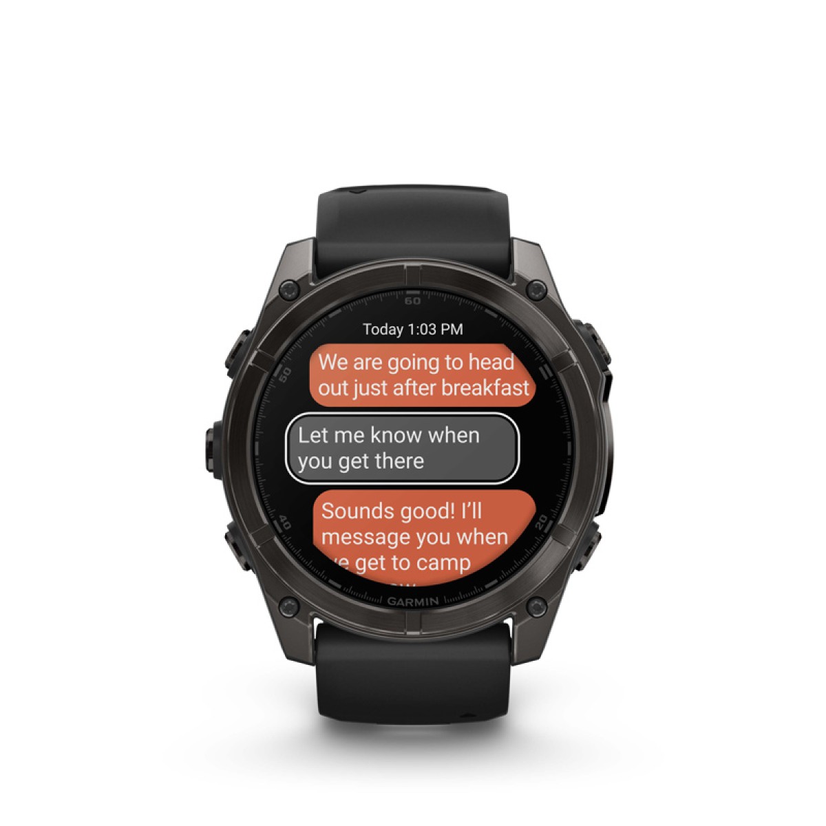 GARMIN Fenix 8 51mm Amoled Sapphire Titanium Carbon Gray with Black and Pebble Gray GA-010-02905-21