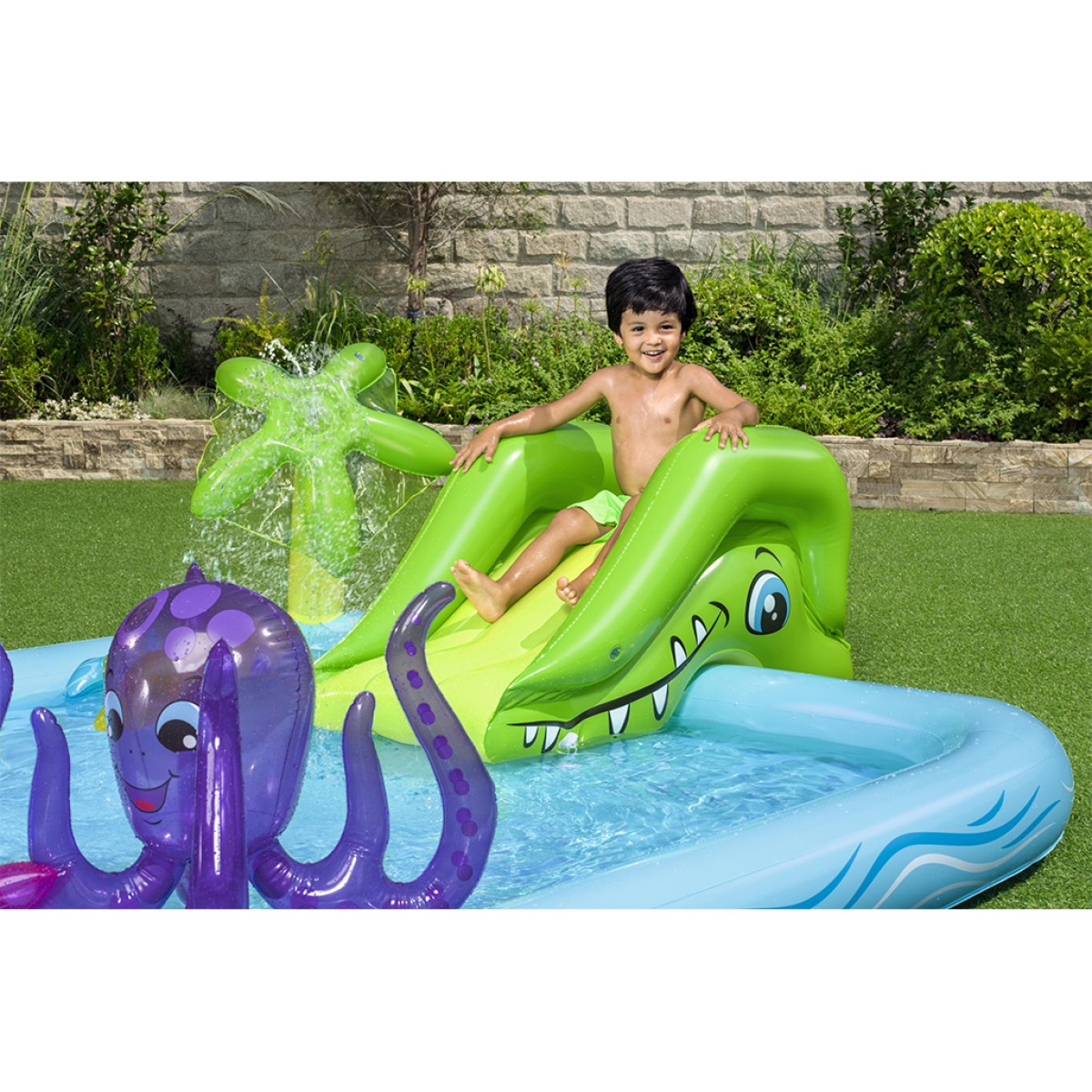Φουσκωτή πισίνα 53052 FANTASTIC AQUARIUM PLAY POOL 239Χ206Χ86 Bestway