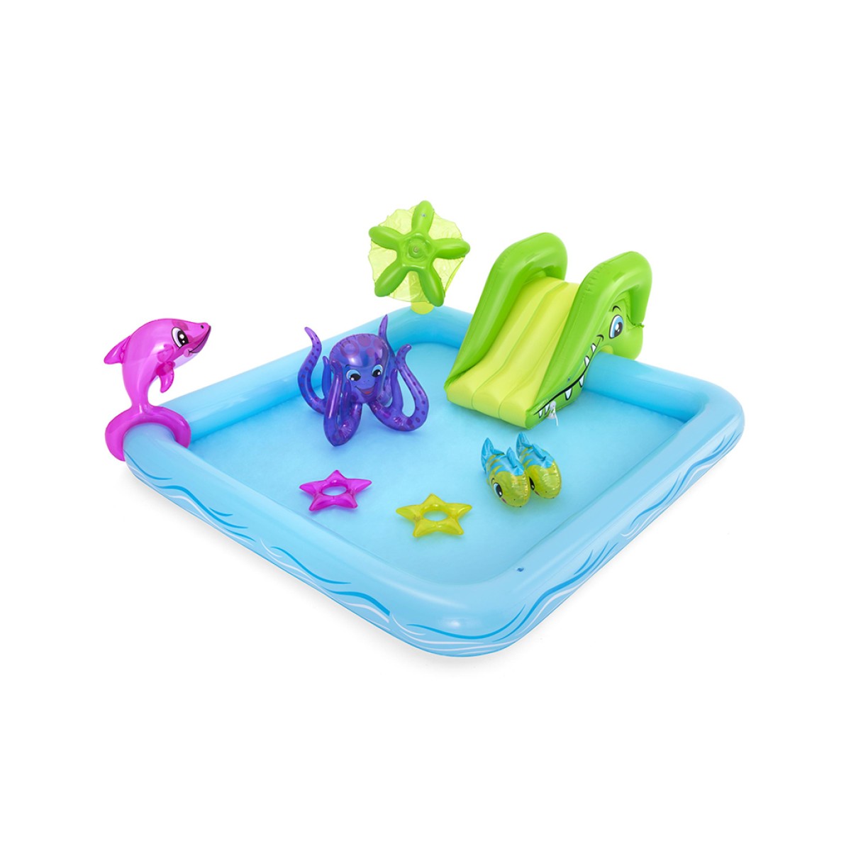 Φουσκωτή πισίνα 53052 FANTASTIC AQUARIUM PLAY POOL 239Χ206Χ86 Bestway