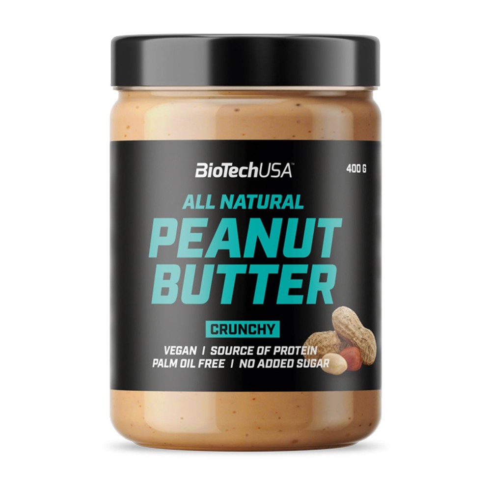 Φυστικοβούτυρο BioTech Usa Peanut Butter Crunchy (400 gr)