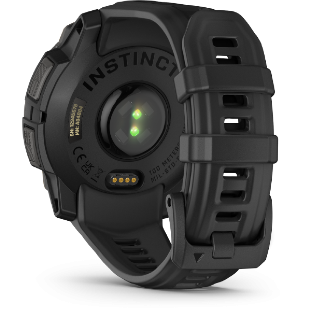 GARMIN Instinct 3 45mm AMOLED Black with Black Silicone Band GA-010-02936-00
