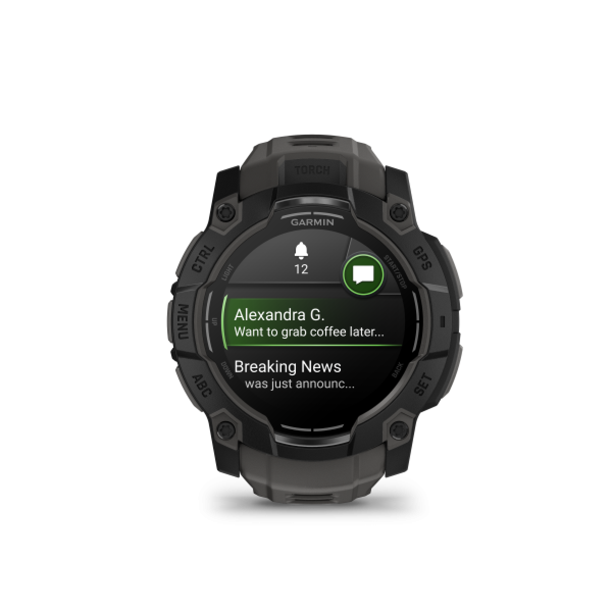 GARMIN Instinct 3 Amoled 50mm Black with Charcoal GA-010-03020-00