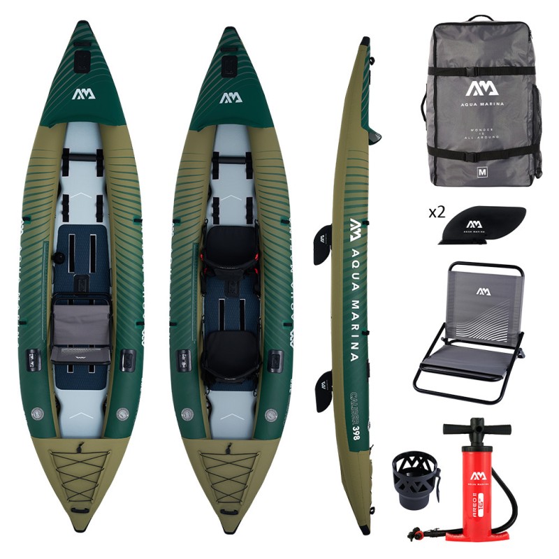 Καγιάκ Φουσκωτό 2 Ατόμων AQUA MARINA Caliber 398cm 28357