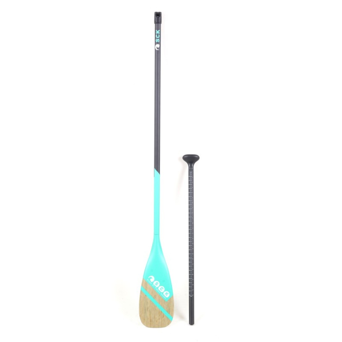 Κουπί SUP ρυθμιζόμενο 160-215cm Full Carbon με Bamboo λεπίδα – Silica SCK