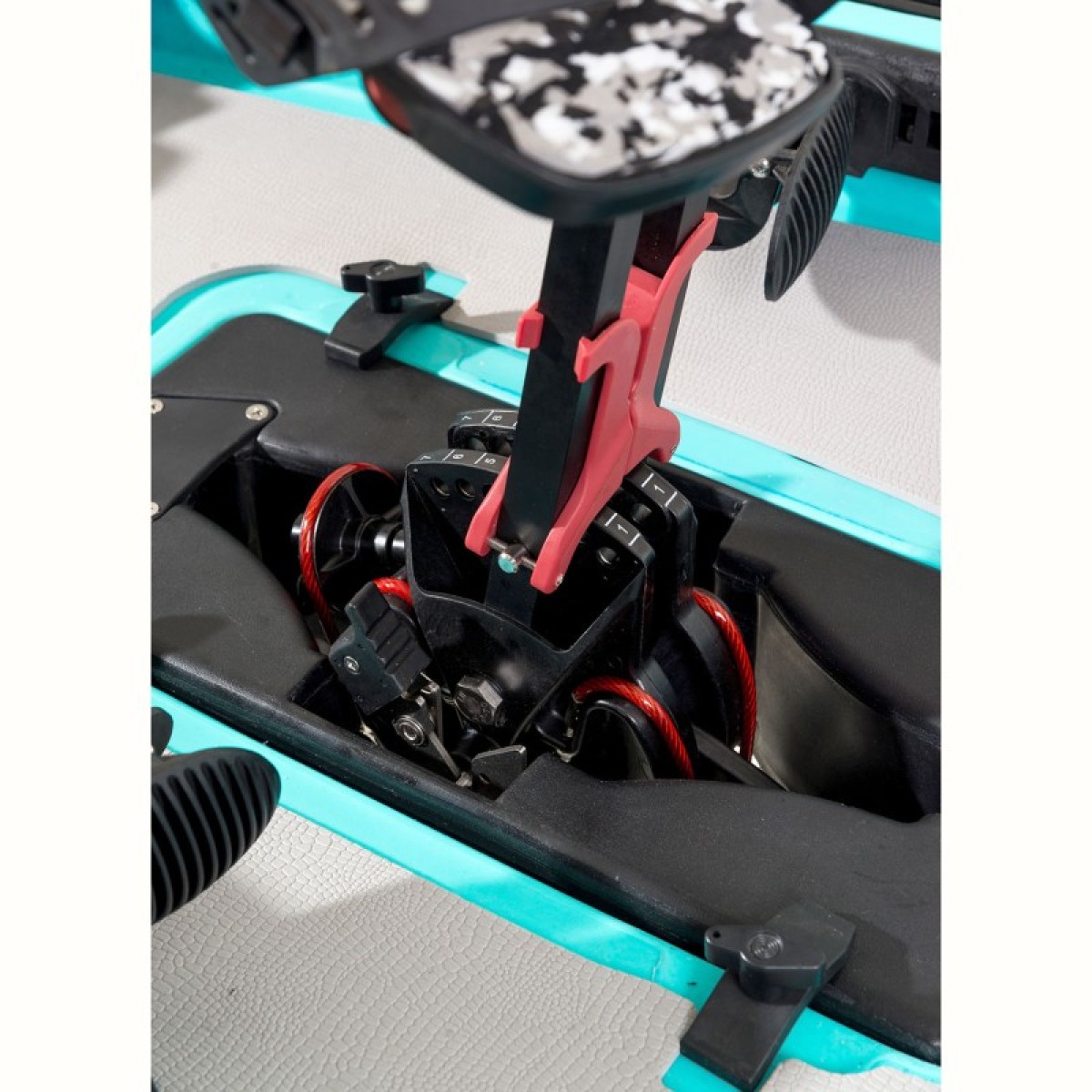 OCEANUS 335 pedal-step μονοθέσιο καγιάκ με κάθισμα αλουμινίου SCK - Μπλε/Τυρκουάζ