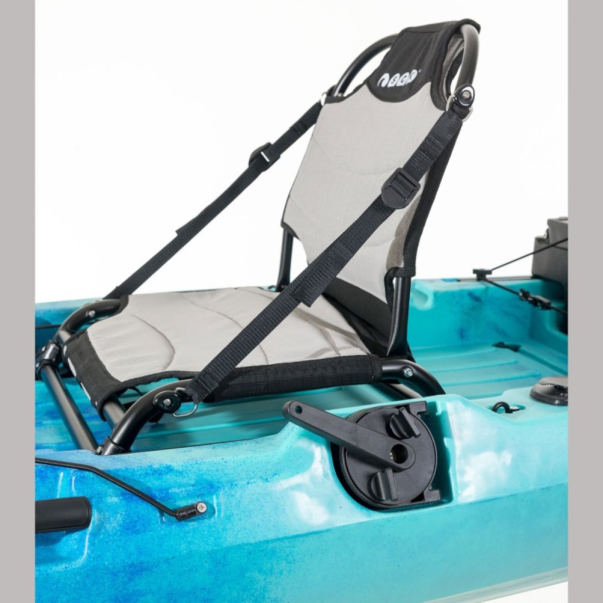 OCEANUS 335 pedal-step μονοθέσιο καγιάκ με κάθισμα αλουμινίου SCK - Μπλε/Τυρκουάζ