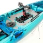 OCEANUS 335 pedal-step μονοθέσιο καγιάκ με κάθισμα αλουμινίου SCK - Μπλε/Τυρκουάζ