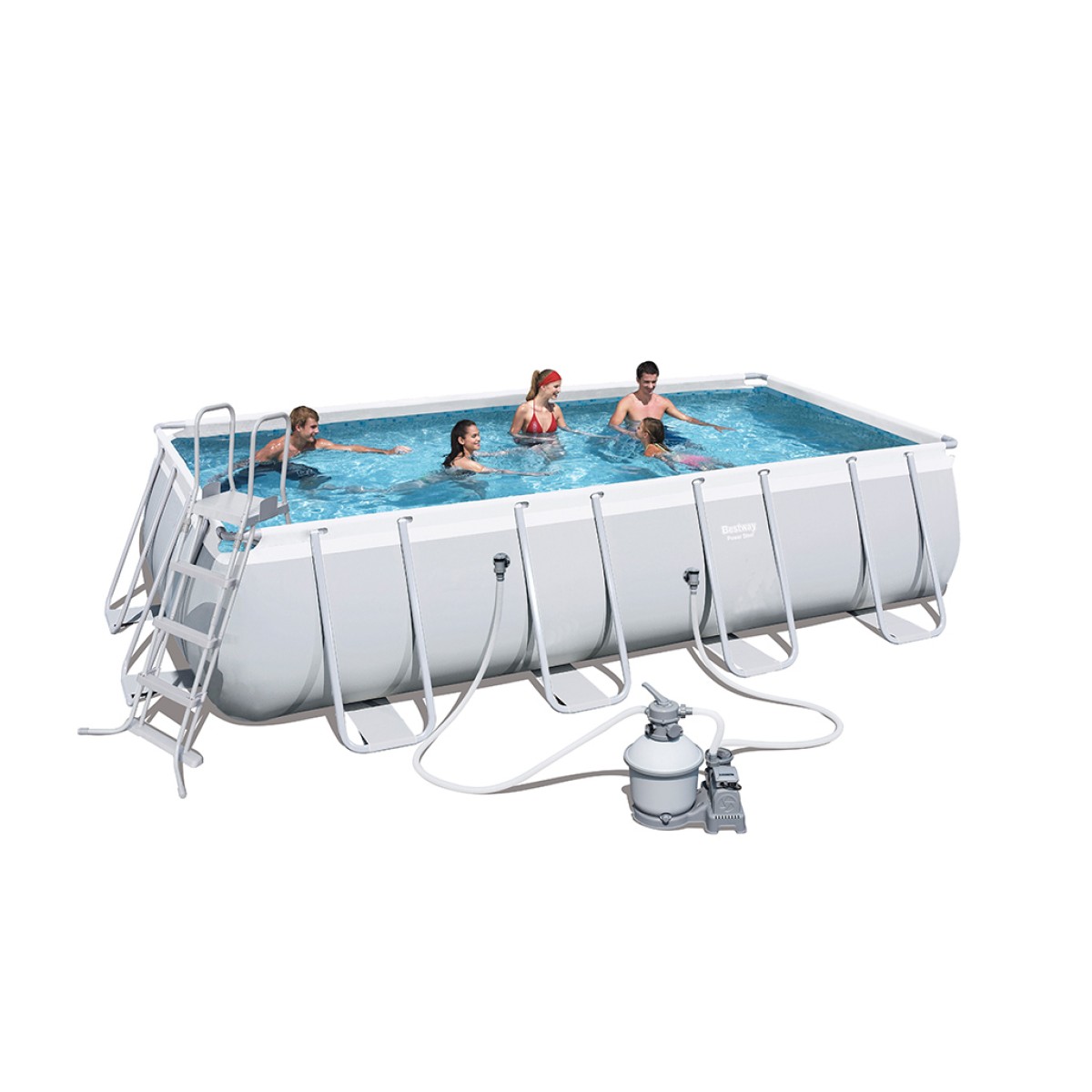 Πισίνα 56466 POWER STEEL RECT.FRAME POOL 549Χ274Χ122CM Bestway