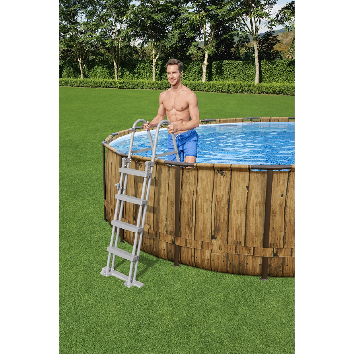 Πισίνα 56725  POWER STEEL 488X122CM Bestway