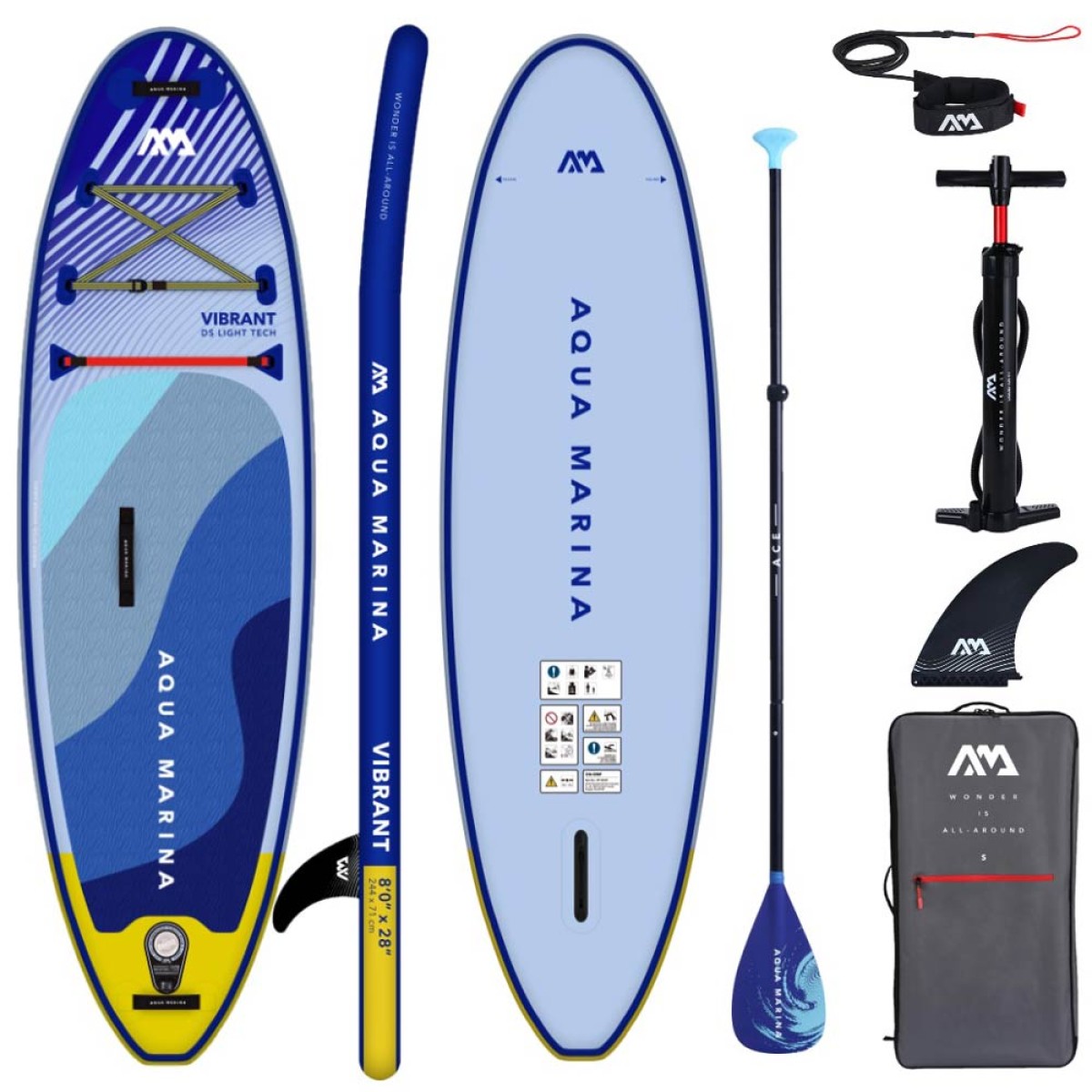 Φουσκωτή Σανίδα Aqua Marina SUP VIBRANT 244x71x10cm BT-24VIP 28388