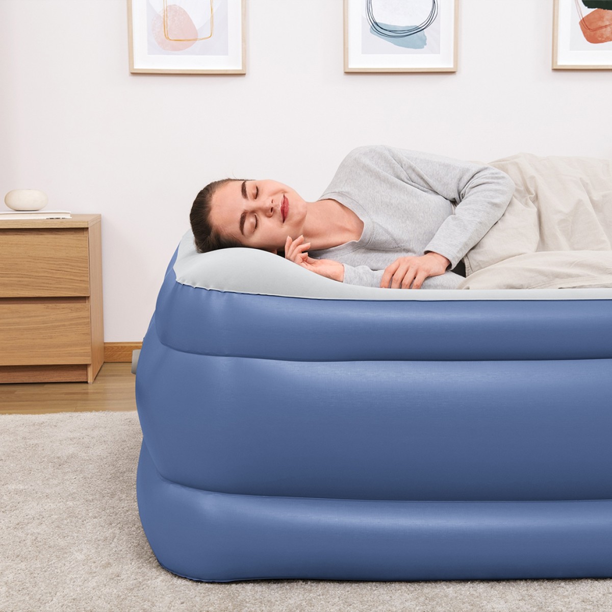 TRITECH AIRBED 6713I QUEEN BULT-IN AC PUMP 203x152x51cm Bestway