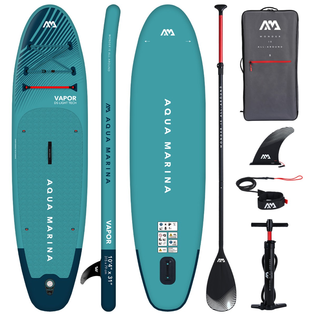 Σανίδα SUP Φουσκωτή Vapor 10’4” Aqua Marina