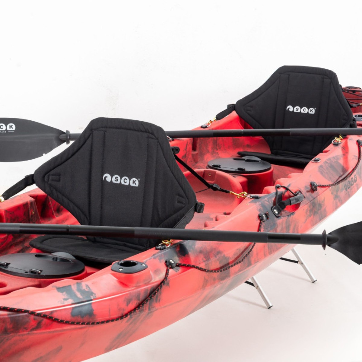 Θαλάσσιο Καγιάκ SCK Nereus HD Θαλάσσιο καγιάκ 3 θέσεων - Κόκκινο/Μαύρο