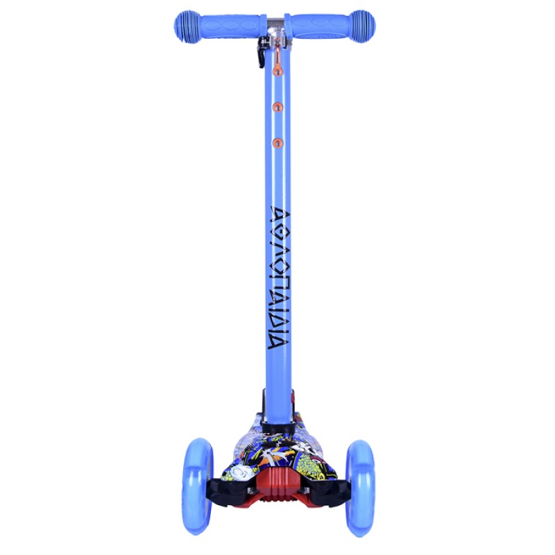 Τρίτροχο Πατίνι (Scooter) με Φωτιζόμενα Ροδάκια Μπλε, #11 ΑΘΛΟΠΑΙΔΙΑ