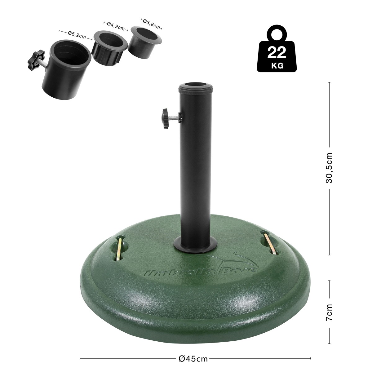 Βάση Ομπρέλας Στρογγυλή Τσιμεντένια 22Kg 12075 Escape