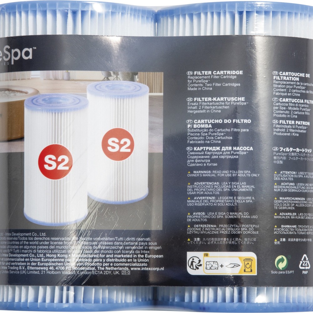 Φίλτρο Αντλίας S2 INTEX® PureSpa™ (Twin Pack) INTEX 29012