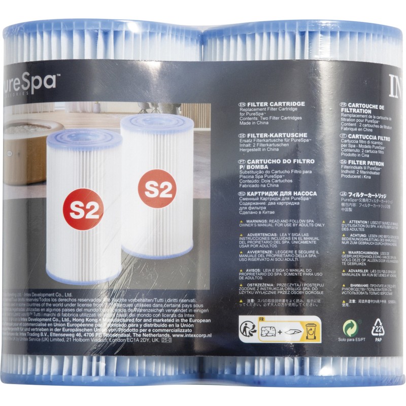 Φίλτρο Αντλίας S2 INTEX® PureSpa™ (Twin Pack) INTEX 29012