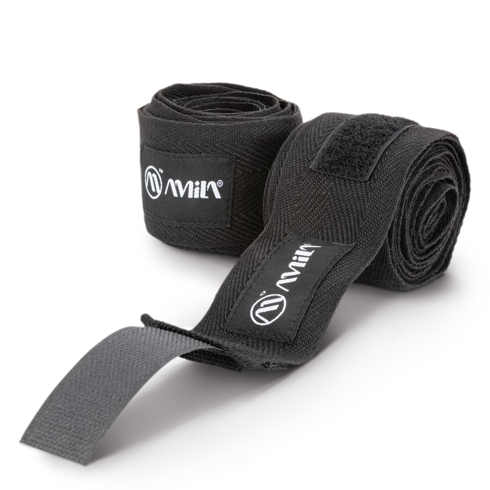 Μπαντάζ Πυγμαχίας AMILA HandWrap 4,5m Μαύρο