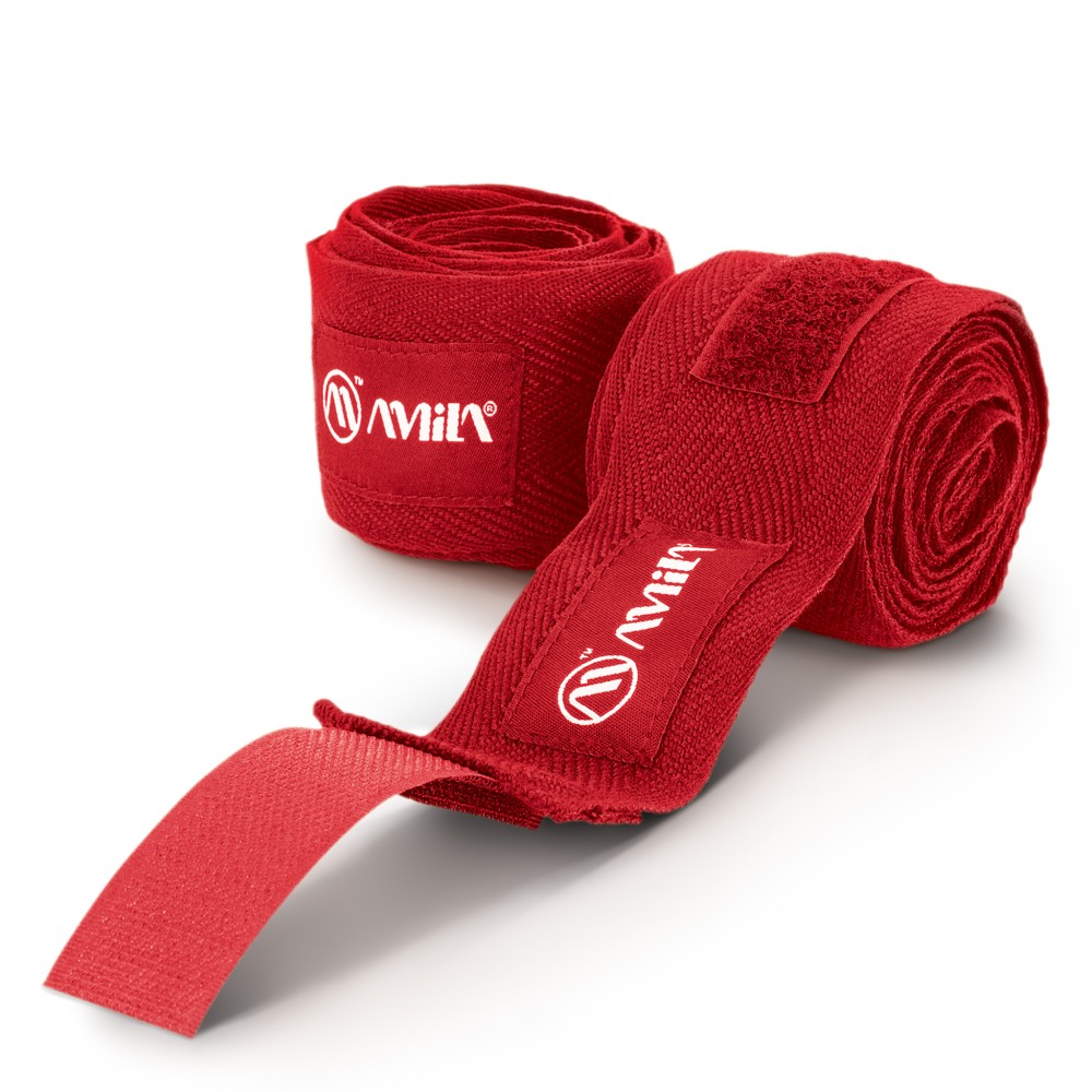 Μπαντάζ Πυγμαχίας AMILA HandWrap 4,5m Κόκκινο