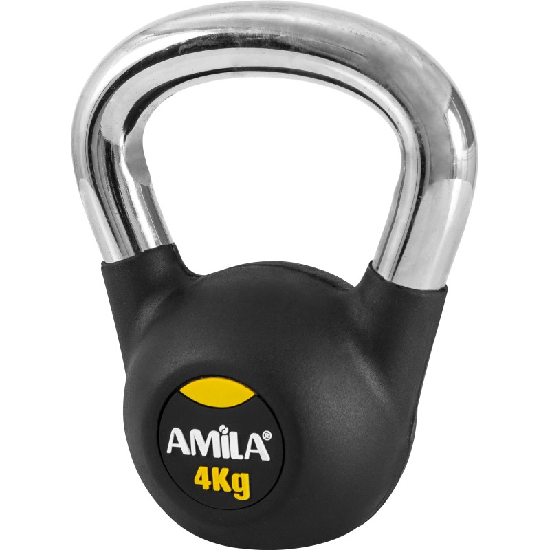 Kettlebell Rubber Cover Cr Handle 4Kg 44495 AMILA