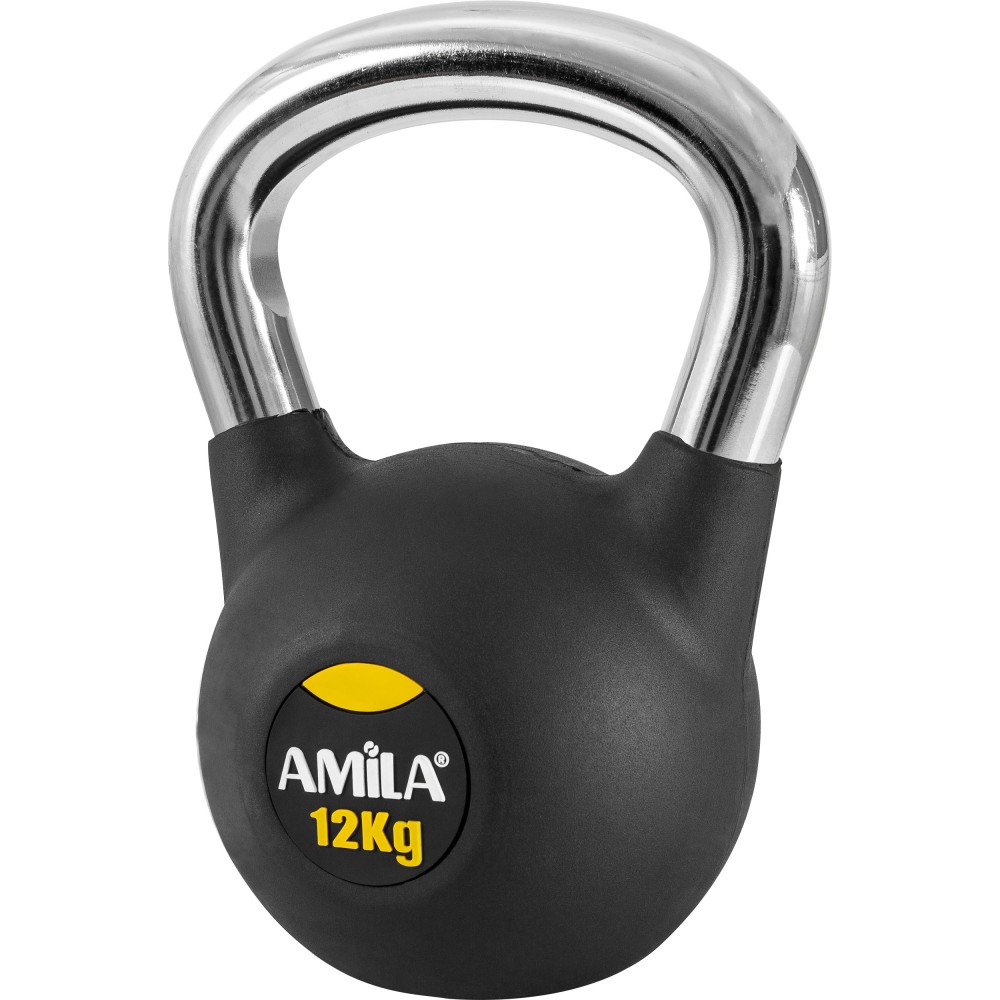Kettlebell Rubber Cover Cr Handle 12Kg 44497 AMILA 
