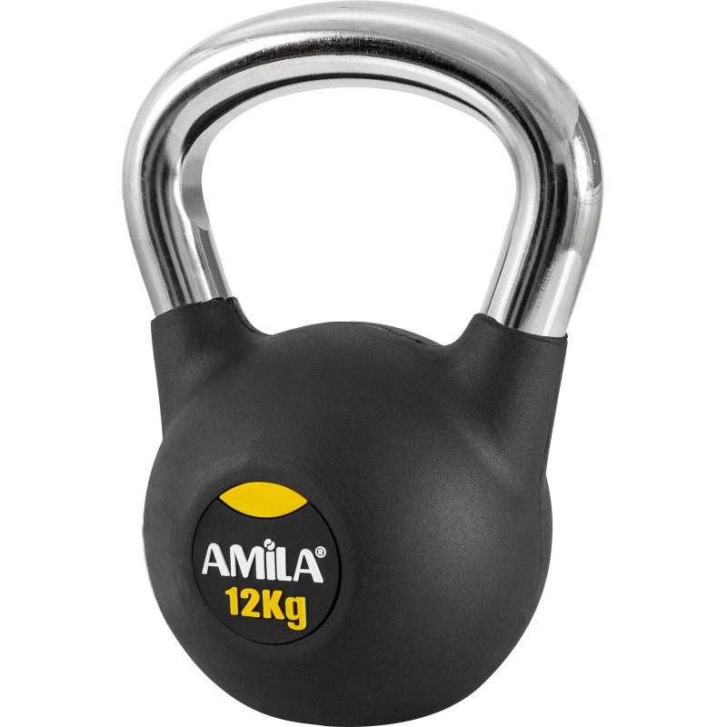 Kettlebell Rubber Cover Cr Handle 12Kg 44497 AMILA 