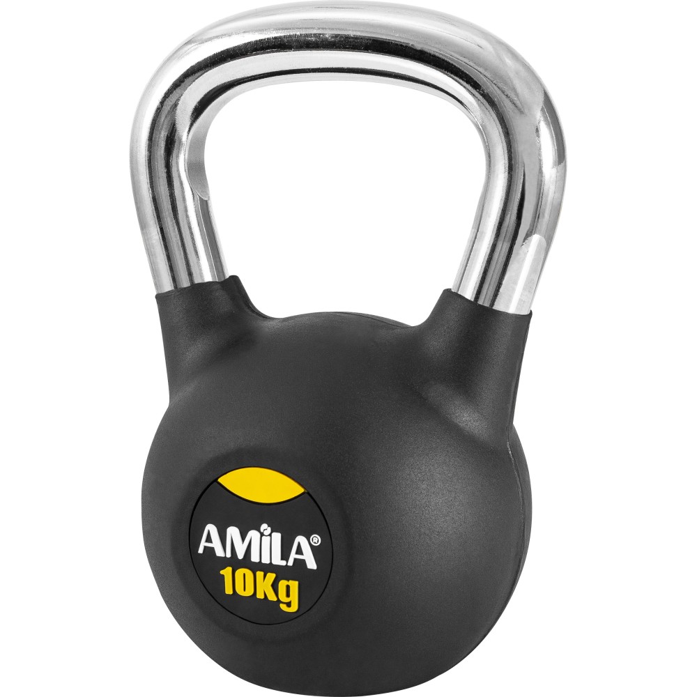 Kettlebell Rubber Cover Cr Handle 10Kg 44572  AMILA 