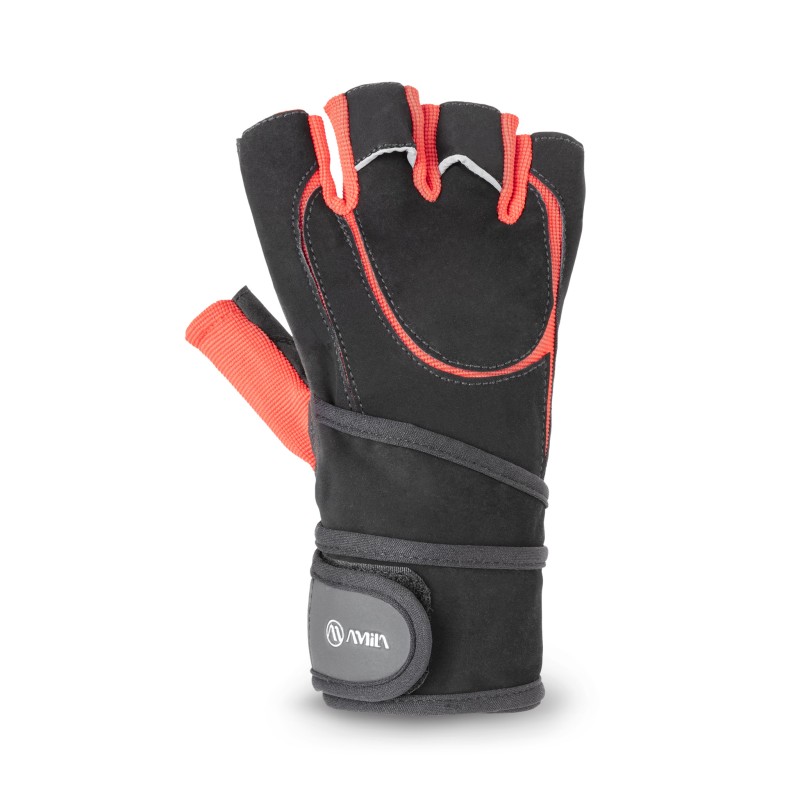 Μισόγαντα Άρσης Βαρών Amara Foreway Μαύρο/Κόκκινο M 44615 Amila