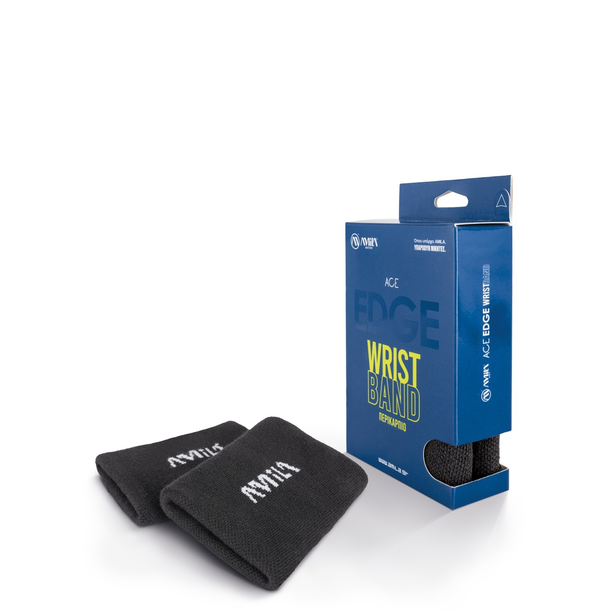 Περικάρπιο Wrist Band Ace Edge - Μαύρο 45701 Amila