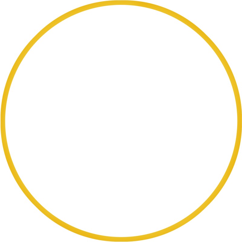 Χούλα-Χουπ 60cm - Φ18mm - 120gr, Κίτρινο 48014 AMILA