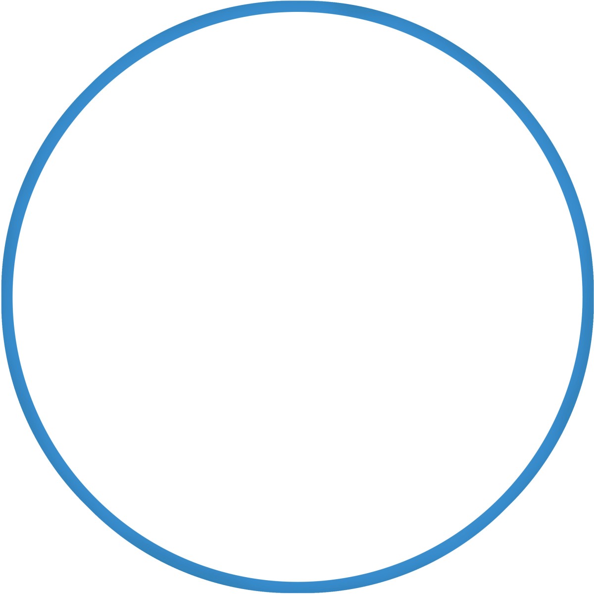 Χούλα-Χουπ 60cm - Φ18mm - 155gr, Μπλε 48166 AMILA