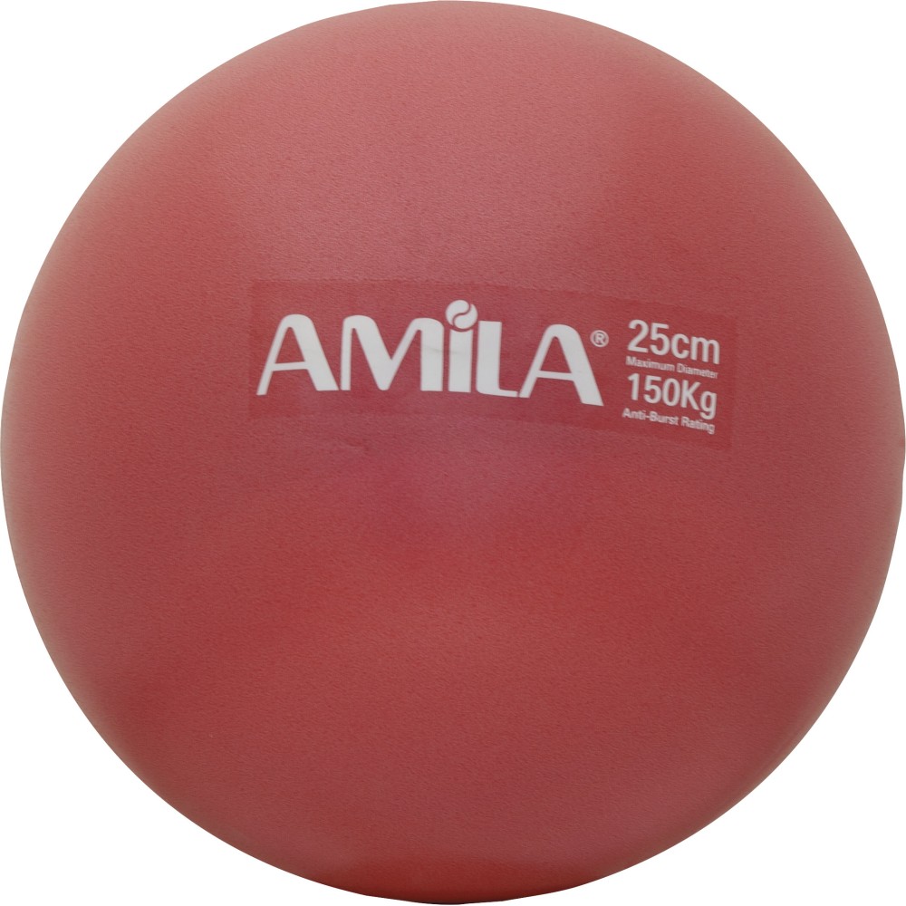 Μπάλα Γυμναστικής AMILA Pilates Ball 25cm Κόκκινη 48401
