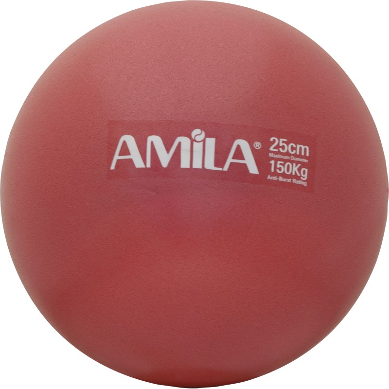 Μπάλα Γυμναστικής AMILA Pilates Ball 25cm Κόκκινη 48401