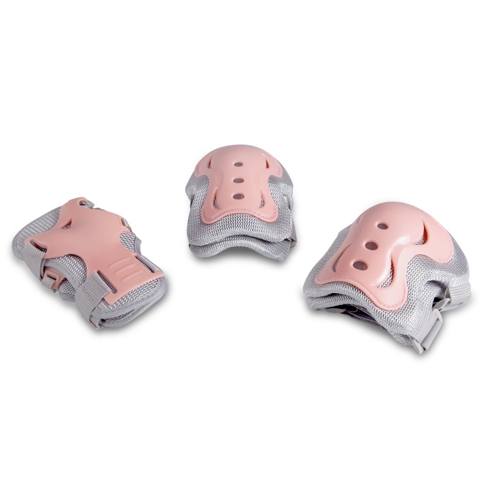 Σετ Προστατευτικά για Roller-Skateboards Γκρι/Ροζ Large 48979 Amila