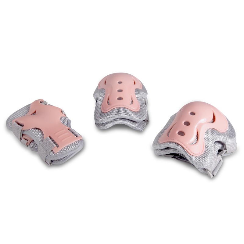 Σετ Προστατευτικά για Roller-Skateboards Γκρι/Ροζ Large 48979 Amila